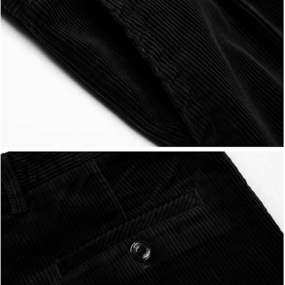 Kinghua nwt 38x32 Men's Black Corduroy Pants - Picture 4 of 7